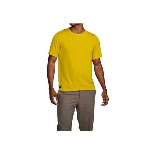 Saucony Секундомер T Рубашка Мужская Желтая