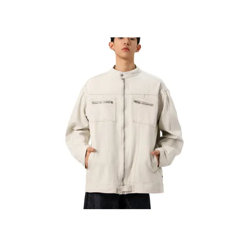 KSEK Белый Серый Унисекс Куртки