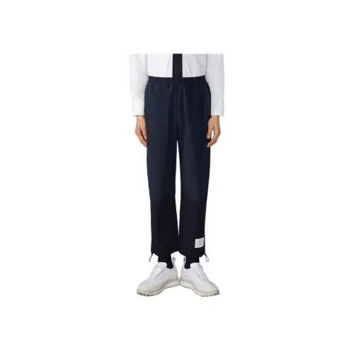 THOM BROWNE Темно-синие мужские повседневные брюки