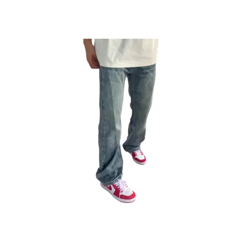 MORii Светло-синие Унисекс Джинсы