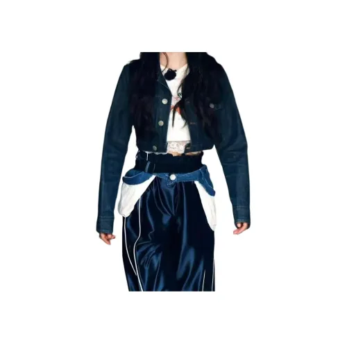 QIAOMONVHAI Denim Jacket Women's