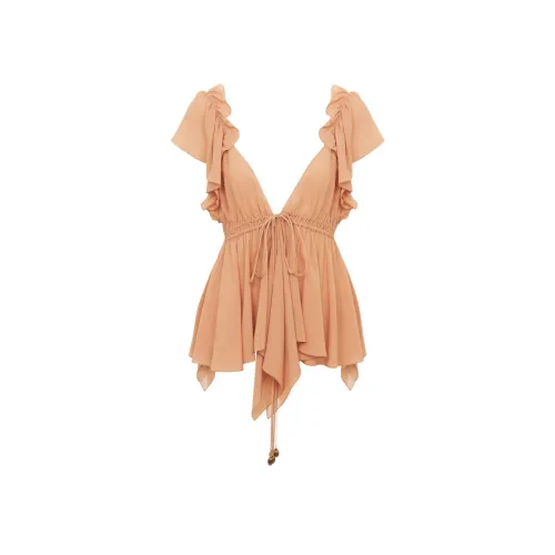 Chloe FW24 Рубашка Женская Румяна Цвет