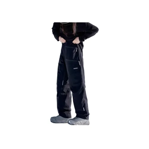 AWKA Черные унисекс лыжные брюки
