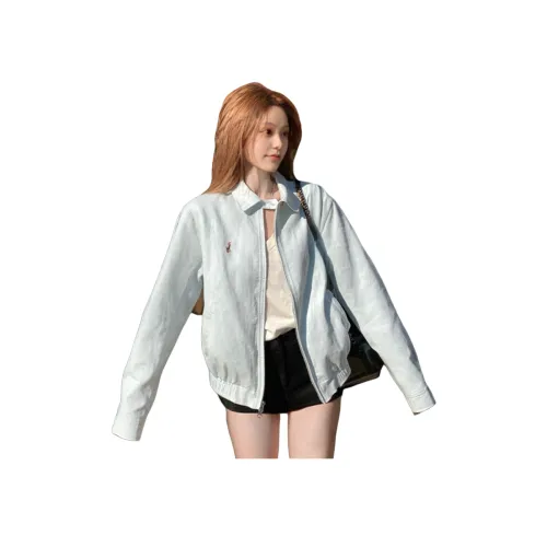 GEZITAI Blue Women's Jackets GEZITAI Синий Женские Куртки