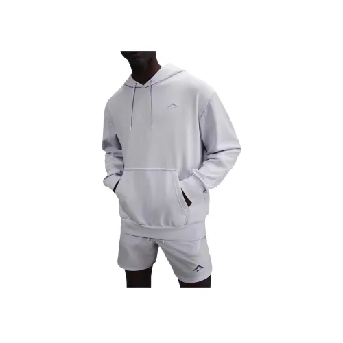 Nike Dri Fit Trail Толстовка Мужская Футбольный Серый Светло-Синий