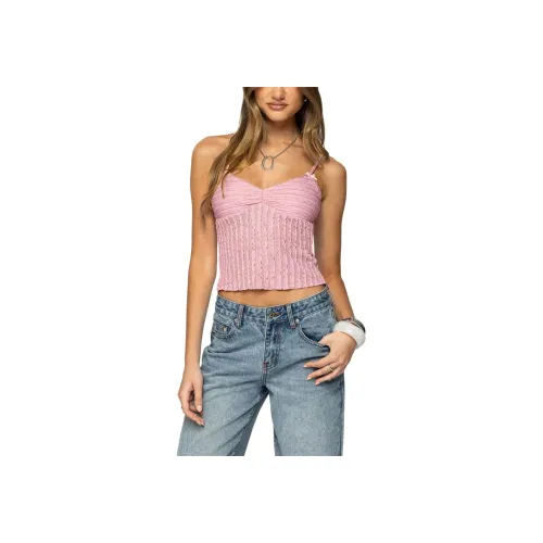 Edikted Aryah Рифленая Майка Топ на бретелях Женские