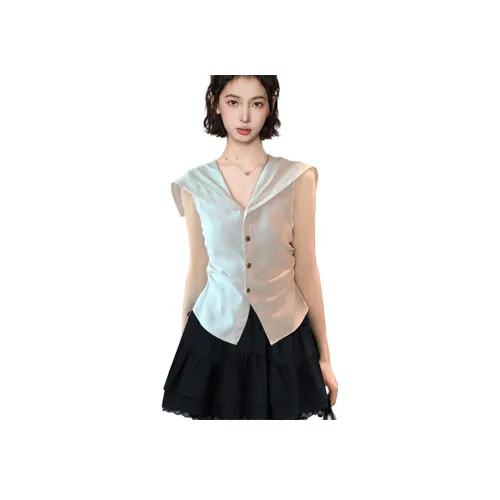 Princess Berdele Майка Облегающий крой С утяжкой на талии Укороченный true Форма V Шея Дизайн Рубашка Топ Женские