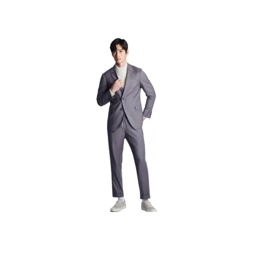 SAINT ANGELO Heather Purple PURE Face Men's Suit Pants