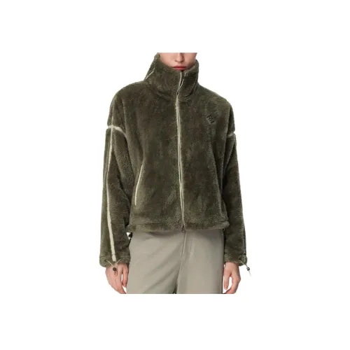 Particle Fever Вельвет Feel Пальто Женское Хаки Оливковый