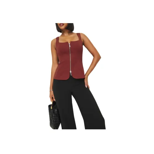 Reformation Лейн Топ Топ на бретелях Женские Chianti Красный