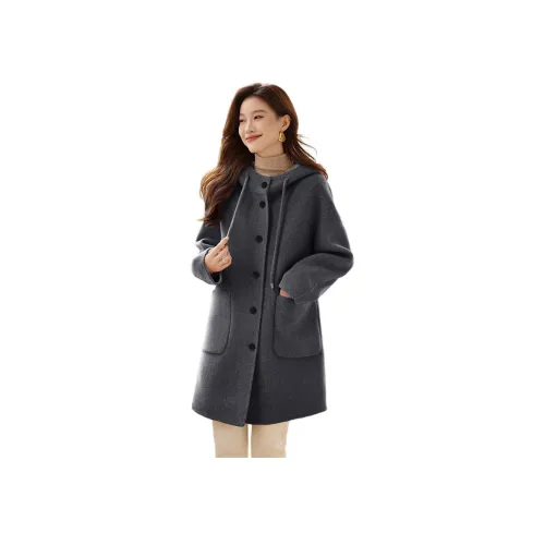 Still Quiet Элегантное Серое Женское Пальто