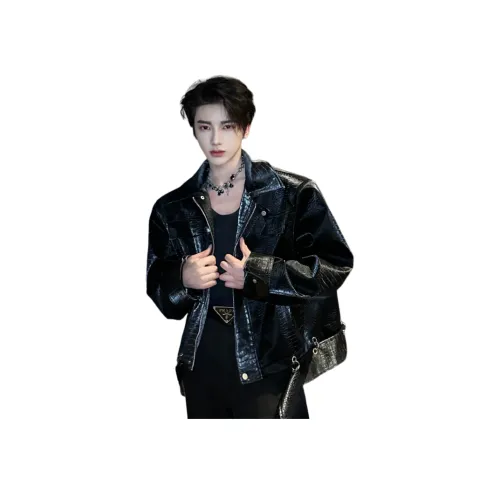 YGHOME OFFICIAL Кожа Куртка Унисекс