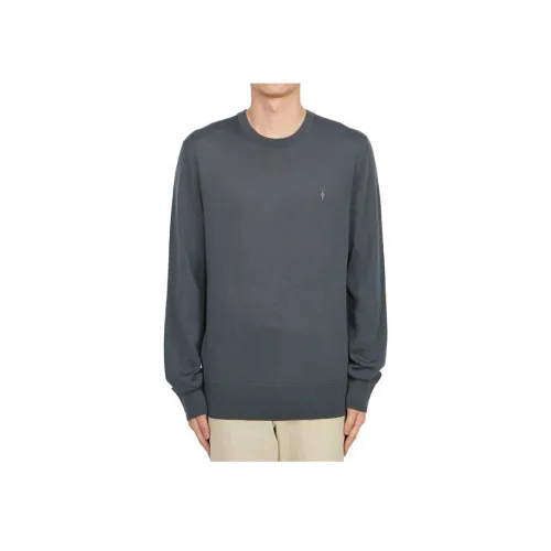 ALLSAINTS Синий Серый Мужские Свитшоты