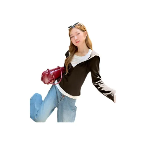 TONYBEAR Темно-синие женские футболки T