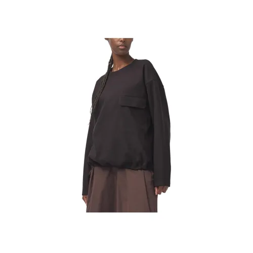 Uniqlo U Collection Темная умбровая Женские Свитшоты