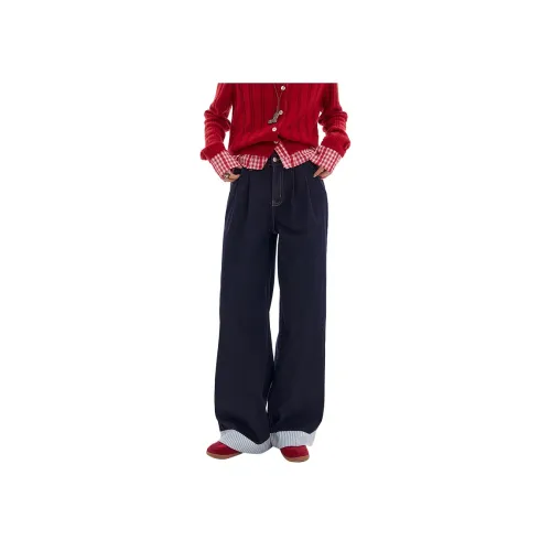 ELF SACK Джинсы Женские Оригинальные Синие