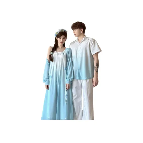 QYPRF Одежда для пары Женские Комплект в тон + Мужская рубашка Женские парные комплекты