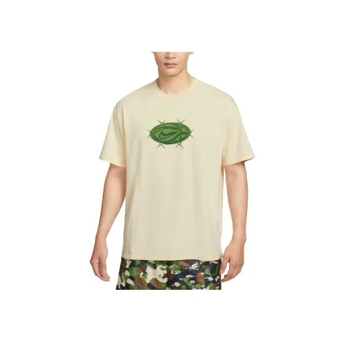 Nike Светло-желтые Мужские T-рубашки