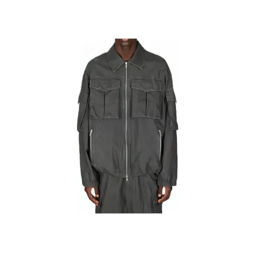 DRIES VAN NOTEN Серый Мужской Куртки