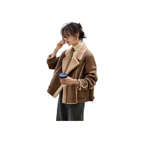 Mo Han Yi Mei Кофе Женские Куртки