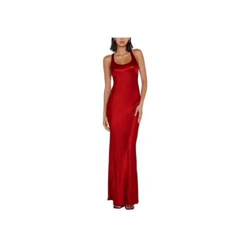 BEC+BRIDGE MAXINA Crossover Платье Slip Платье Женское Руж Рубиновый Красный