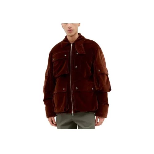 DRIES VAN NOTEN Коричневый Мужской Куртки