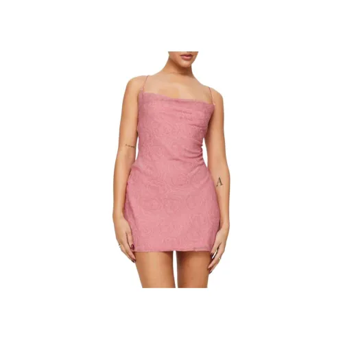 PRINCESS POLLY Celena Мини Платье Пыльно-розовый Цветочный Slip Платье Женские Пыльно-розовый Серо-розовый