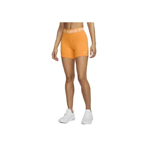 NIKE Апельсин Женские Спортивные Шорты