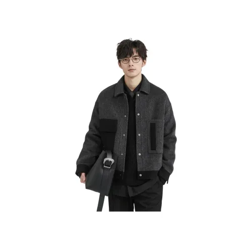 EARL JOEL Куртки Пальто Мужской Ночной Мороз Серый