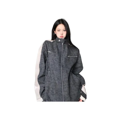 Pirkadat Серый Унисекс Кожаные куртки