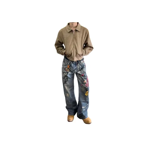 M JEANS STUDIOS 7 Синие Унисекс Джинсы