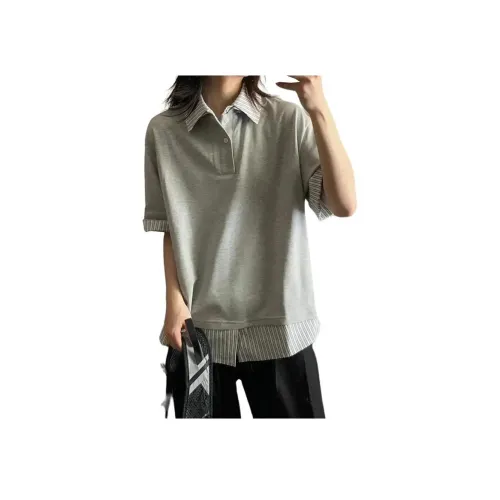 PODGORNOI Light Gray Men's Polo
