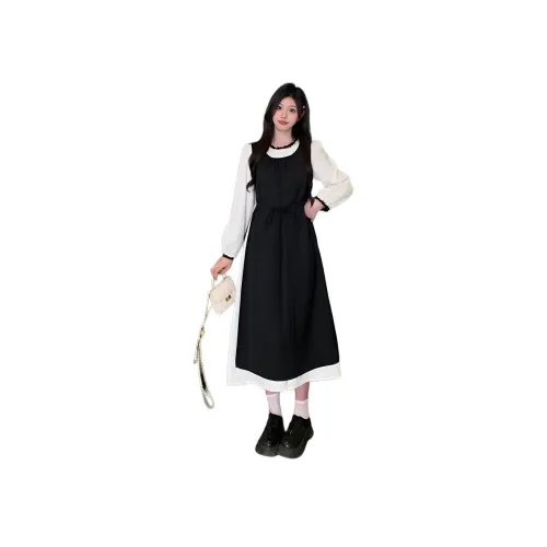 HTHK Длинное платье с длинными рукавами женское