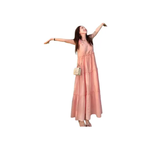 Mu Xiao Xin Розовый Женские Слиплатья
