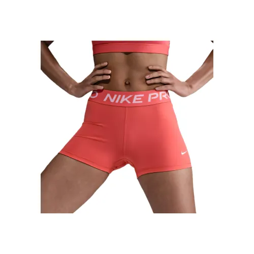 Nike Pro Dri Fit Спортивные шорты Женские Оранжевый Красный