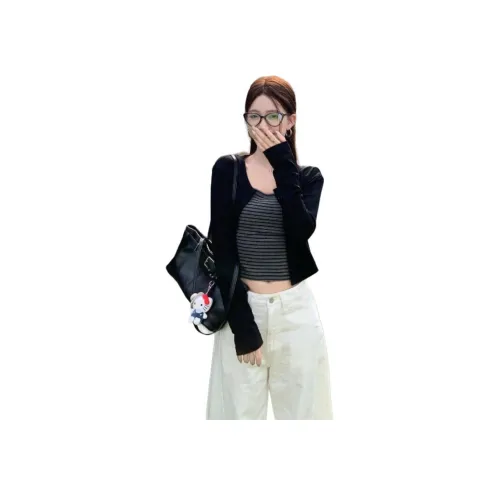 BVODE Топ без рукавов + кардиган женский трикотаж