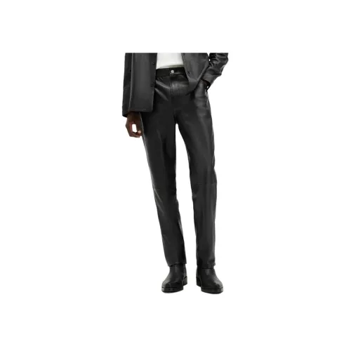 ALLSAINTS Кожаные брюки Мужские Черные