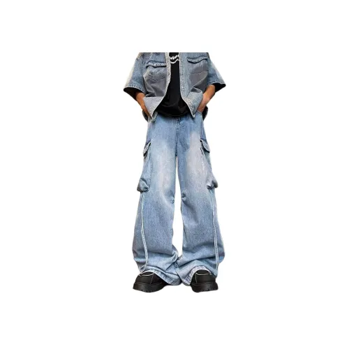 Concubine Zhu Джинсы Женские Светло-Синий