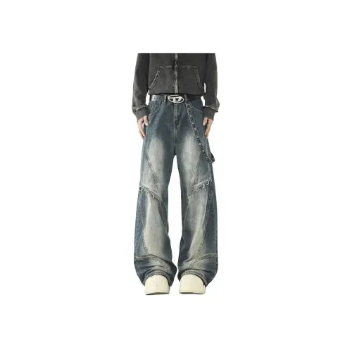 URBAN AUTHENTIC Винтажные синие унисекс джинсы