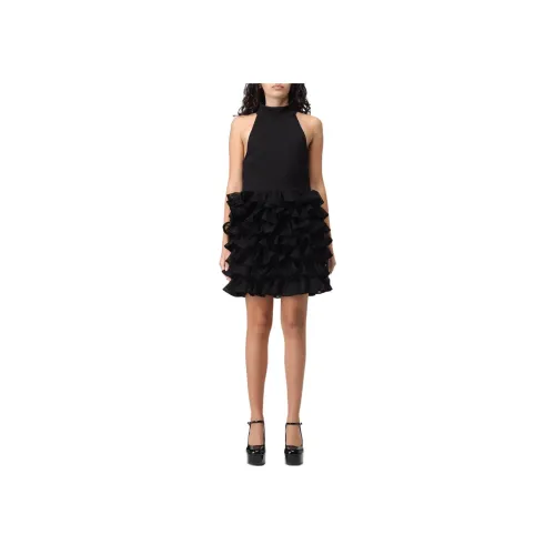 Rotate Без рукавов Платье Женское Черное