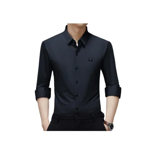 Vintage Cars Длинный рукав Мужская рубашка