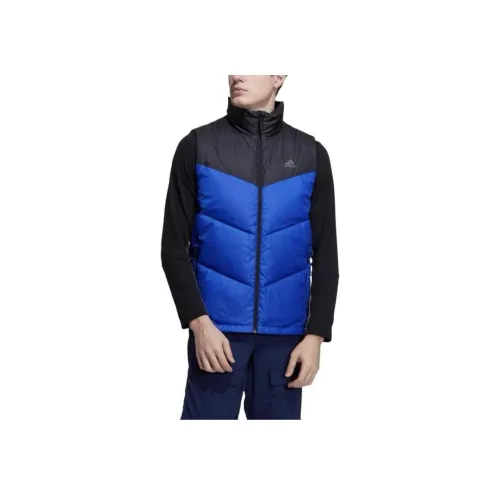Adidas Черный Синий Мужской Жилеты