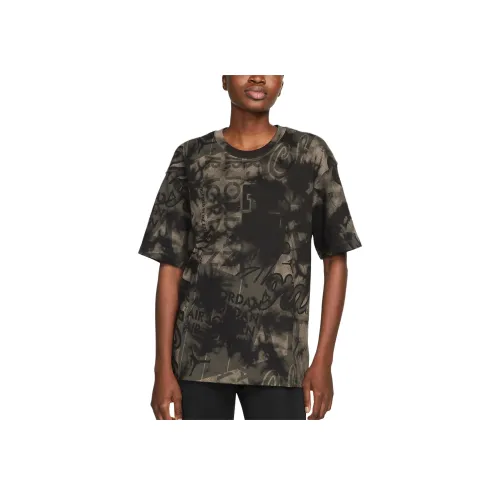 JORDAN HERITAGE T Рубашка Женская Оливково-Серый Черный