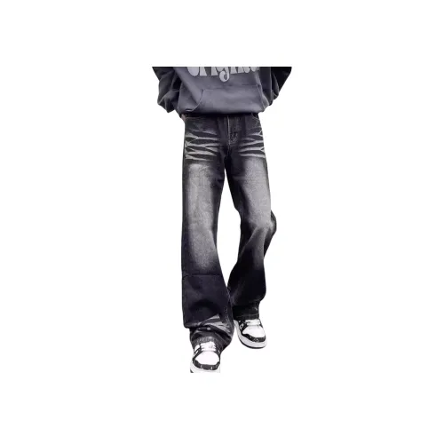 YGHOME OFFICIAL Черные Унисекс Джинсы