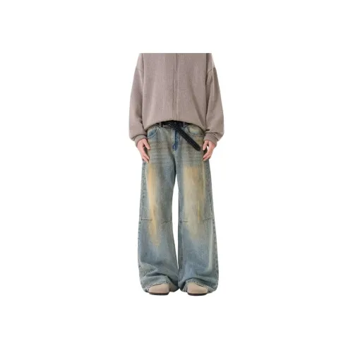 KAIZZGAO Синий Мужской Джинсы