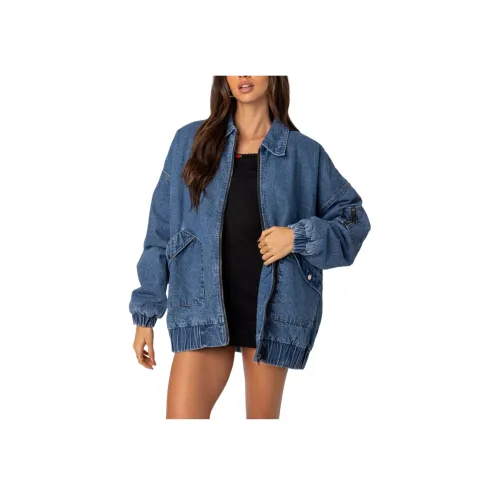 Edikted Sophie OVERSIZED Промытый деним Пальто Куртка из денима Женская