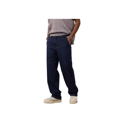 SONGS ALONG Джинсы Унисекс Оригинальный Синий