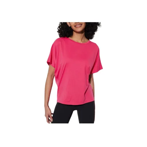 UNIQLO T-рубашка Женская Розовая Красная