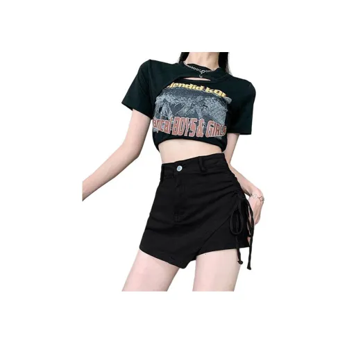 OMOIDAS Джинсовые короткие юбки Женские