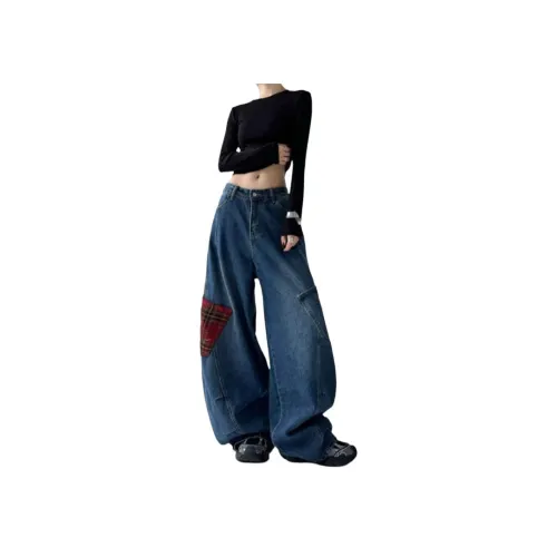 DANCANG Blue Women's Jeans DANCANG Синий Женские Джинсы